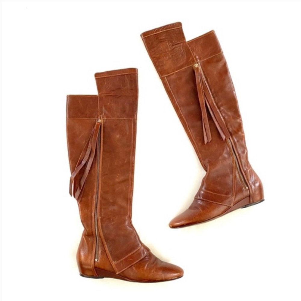 Derek Lam 10 Crosby OTK Brown Boots